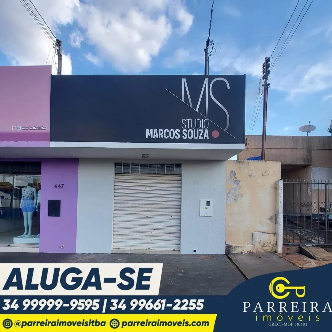 Aluga-se imóvel comercial localizado na 31 c/ 34, centro de Ituiutaba-MG.