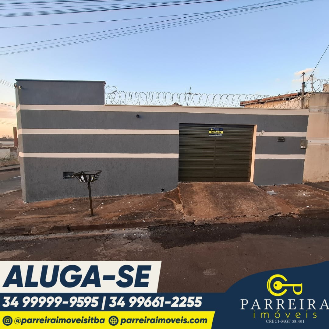 Aluga-se casa na Rua Arezzo em Ituiutaba-MG