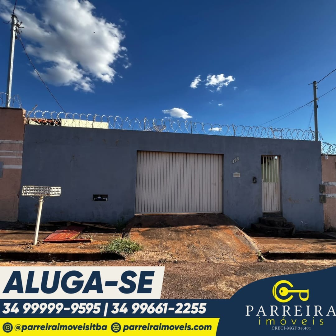 Aluga-se casa na Rua Napole no Bairro Jardim Europa I
